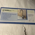 Solid Brass Gooseneck Water Filtration Faucet - Easy Install Brushed Nickel. Fixed Price $39.87.