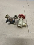 B&k Mueller Brass Wall Mount Faucet Valve Sillcock 1/2" Mpt Red Handle NSF61-9 +. Fixed Price $10.00.