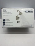 Nib Kohler Elliston Deck Mount Tub Shower Faucet, Brushed Nickel, R72783-4G-BN. Fixed Price $249.95.