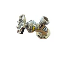 Central Brass 0575-1/2 Cp Wall Mounted Lawn Faucet With Wheel Handle-chrome-nib. Fixed Price $31.95.