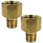 2 Pack Brass Reducer Adapter 1/4" Female X 1/8" Npt Pipe Reducing Fitting. Fixed Price $9.37.