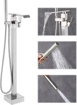 HDFB003 Faucets Brushed Nickel Waterfall Free Standing Tub Floor Mount Ba. Fixed Price $124.09.