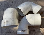 (lot Of 3) Genova 72934 Closet Bend Dwv Pipe Reducing Elbow, 4" X 3" In, Sch 40. Fixed Price $29.99.