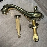 Kingston Brass KS1162PL Heritage Widespread Lavatory Faucet With Porcelain Lever. Fixed Price $59.00.