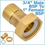 Brass 3/4" Bsp To 1" Inch Female 38MM Water Meter Coupler Pipe Fitting. Fixed Price $19.15.
