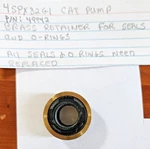 Oem Cat Pumps 49942 Pressure Washer Brass Seal Case Retainer For 4SPX32GI. Fixed Price $9.95.