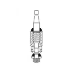 Faucet Doctor 11401LFFD 2-3/16" Short Stem Assembly For Chicago. Fixed Price $106.61.