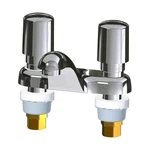 Chicago Faucet Deck Mounted Metering With 4 Centers. Fixed Price $361.43.