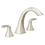 Moen T693NL Voss 2-HANDLE Deck Mount Tub Faucet Trim,polished Nickel.msrp $702.4. Fixed Price $99.99.