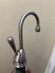 Insinkerator View Instant Hot Water Dispenser Faucet Satin Nick F-GN1100C. Fixed Price $91.20.