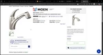 Moen Extensa Stainless One Handle Low Arc Pull Out Kitchen Faucet #7560SRS New. Fixed Price $398.88.