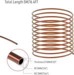 Copper Pipe Soft Coil Tubing 2.5MM Od X0.5MM Id Length T2 Refrige.... Fixed Price $20.26.