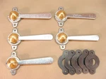 New Lot Of 5 Ventlok 641 3/8 Self Locking Regulator Damper Control. Fixed Price $30.00.