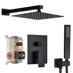 Shower Faucet Set W/mixer Valve Kit Rainfall Head Combo System Wall Mount. Fixed Price $66.98.