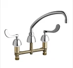 Chicago Faucets 201-AE35-317ABCP Deck-mounted Manual Sink New!. Fixed Price $120.00.