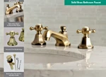Kingston KS4463BX Two-handle 3-HOLE Widespread Solid Brass Faucet Brand New!. Fixed Price $165.32.