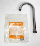 Chicago Faucets GN1AJKCP GN1AJKABCP 3-1/2" Rigid Swing Gooseneck Spout Kit. Fixed Price $45.00.