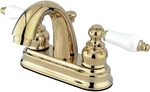 Kingston Brass Restoration KB5612PL Centerset Washerless Faucet W/ White Handles. Fixed Price $72.17.