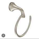 (1) New Moen Eva Towel Ring - Brushed Nickel YB2886BN (gen Cosmetic). Fixed Price $22.00.