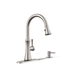 Kohler Kaori Kitchen Faucet Pull Down Sprayer Single Handle Stainless Steel. Fixed Price $163.16.