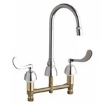 Chicago Gooseneck Kitchen/bathroom Faucet, Manual, 8" Mount, 3 Hole. Fixed Price $570.47.