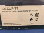 Delta 22722LF-SS Corin Wall Mount Bridge Kitchen Faucet Brilliance Stainless. Fixed Price $79.00.