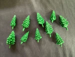 American Flyer Scenic Panel Parts Aboard Lot Of 10 Tall 1.5 - 2 Pine Trees. Fixed Price $6.00.