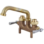 Central Brass Two Handle Laundry Faucet Heavy Duty Rough 6 Reach Tube Swiv. Fixed Price $76.74.