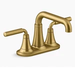 Kohler K-27414-4-2MB Tone Centerset Bathroom Sink Faucet, Brushed Moderne Brass. Fixed Price $229.00.