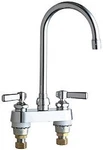 Chicago Faucets C895GN2AE35ABCP Hot And Cold Water Sink. Fixed Price $409.74.