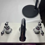 Kohler 8 In. Widespread 2-HANDLE Low-arc Bathroom Faucet Display Model. Fixed Price $175.00.