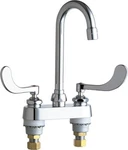 Chicago Faucets 895-317E35XKABCP 1/2" Chrome Bar Two Handle Centerset. Fixed Price $406.92.