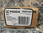 Moen YB8803BN 90 Degree Robe Hook In Brushed Nickel. Fixed Price $24.99.