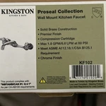 Kingston Proseal Brass KF102 - 1.8 Gpm Widespread Bridge Kitchen Faucet Chrome. Fixed Price $56.99.