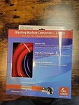 (2-PK) Homewerks Washing Machine Supply Hose Red/blue 6' HRBFIL07B. Fixed Price $20.00.