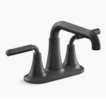 Kohler Tone Centerset Bathroom Sink Faucet, K-27414-4-BL Matte Black (nicked). Fixed Price $129.00.