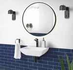 Swiss Madison SM-WS317 Wall Mount Sink 17-3/4", Ceramic, Overflow, Single Hole. Fixed Price $77.50.