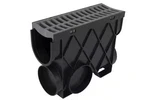 Reln Storm Drain 4.5" X 13.25" Inline Basin Complete With Portland Grey Grate. Fixed Price $30.90.