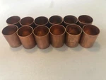 2" Copper Coupling With Stop - Cxc Sweat ( Lot Of 16 Pcs. Cello ). Fixed Price $60.00.