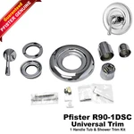 Pfister R90-1DSC Universal Trim 1-HANDLE Tub & Shower Only Polished Chrome. Fixed Price $54.99.