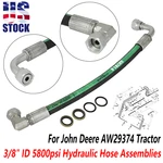 3/8" 5800PSI Hydraulic Hose Assemblies Tubing For John Deere AW29374 Tractor Us. Fixed Price $28.99.