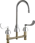 Chicago Faucets C786E3XKABCP Concealed Hot And Cold Water Sink. Fixed Price $442.50.
