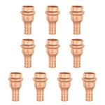 10 Pcs Efield 1/2" Press Pex Crimp Coupling Copper Fittings, Lead Free. Fixed Price $29.99.