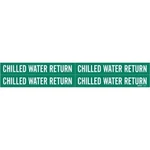 Brady 7046-4 4" Acrylic Pipe Marker Chilled Water Return. Fixed Price $19.99.