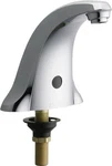 Chicago Faucets E-tronic Sensor Bathroom Sink Faucet, Polished Chrome. Fixed Price $384.97.