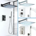 8"12"16"RAIN Shower Faucet System Wall Mounted Head Combo Mixer Valve Set. Fixed Price $105.00.