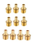 Efield 10PCS 1/2" Pex Male Npt Adapters Crimp Brass Fittings ,lead Free. Fixed Price $18.99.