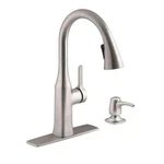 Kohler Rubicon Single-handle Pull-down Sprayer Kitchen Faucet, Vibrant Stainless. Fixed Price $120.37.