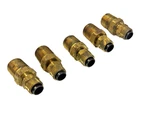 Lot Of 5 Parker Poly-tite Compression Fitting 68P-4-4 Male Connector (RW70). Fixed Price $18.99.