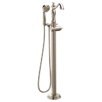 Delta Cassidy T4797-PNFL-LHP Floor Mount Tub Filler Trim Less Handle Nickel. Fixed Price $2075.00.